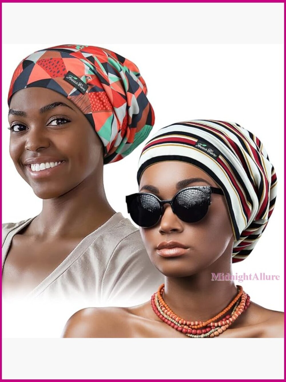 Adjustable Satin Lined Sleep Cap for Dreadlocks Curly Hair Large Head Overnight